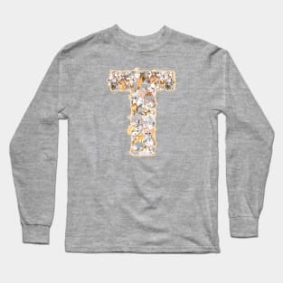 cat letter T(the cat forms the letter T) Long Sleeve T-Shirt